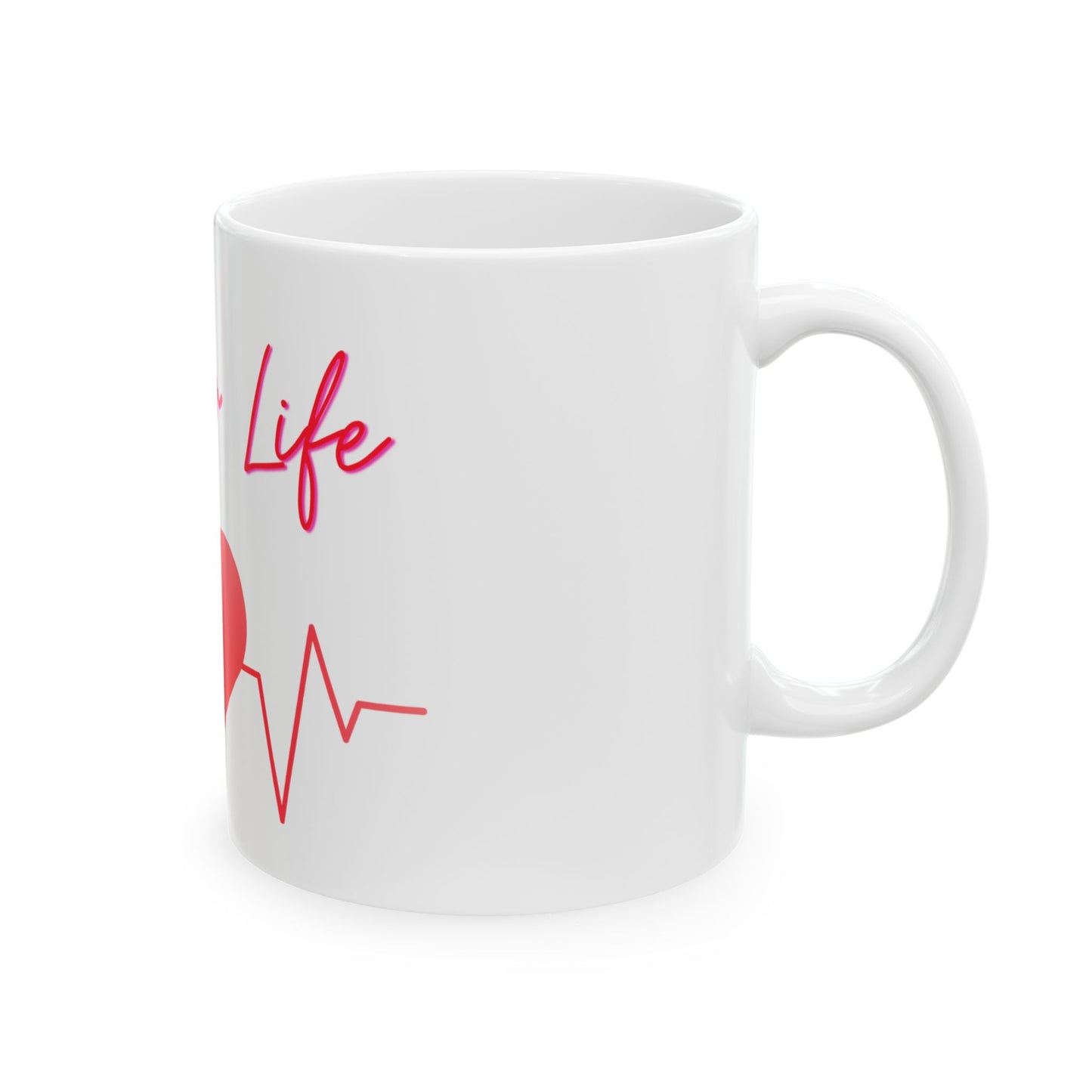 Teacher Life Ceramic Mug, Funny Teacher Gift, Coffee Cup for Educators, School Teacher Appreciation Gift, Teacher Quote Tea Cup, Teacher