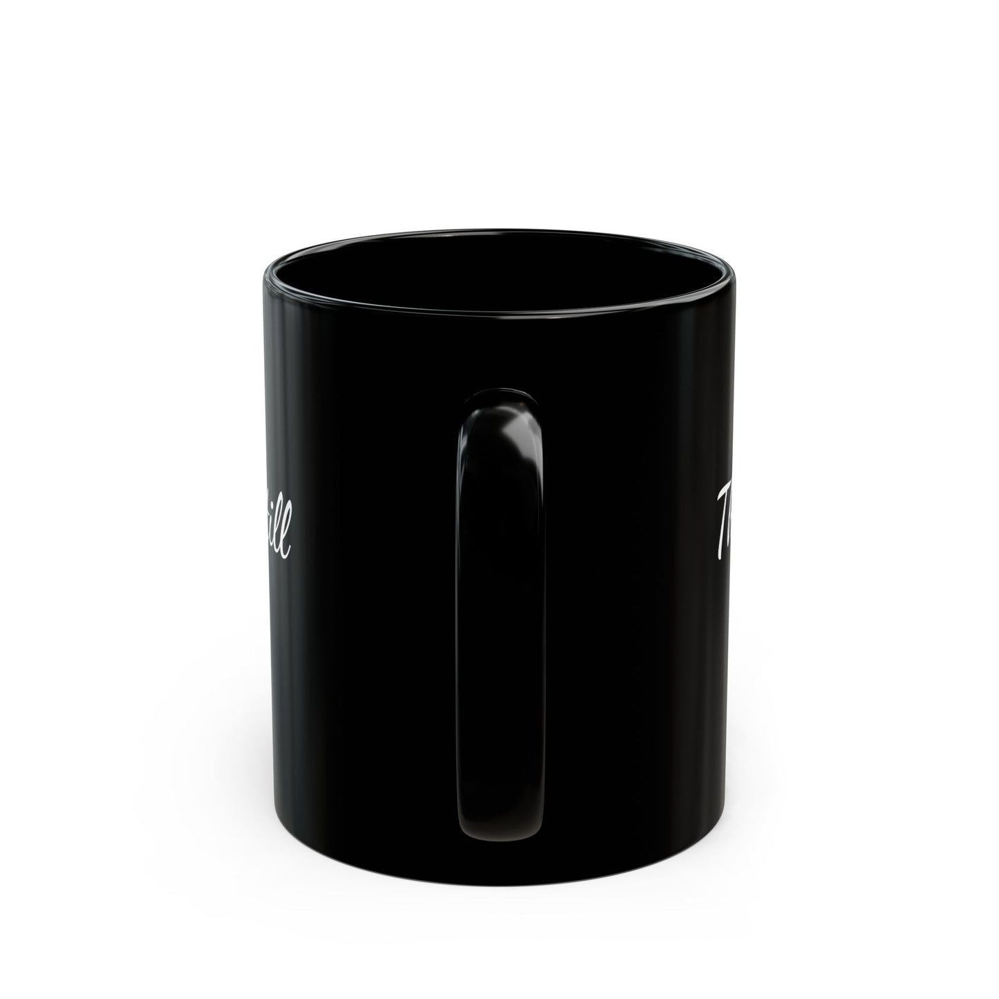 Meditation Mug – 11 oz Breathe in. Breathe out. The gentle art of being still. Black Ceramic