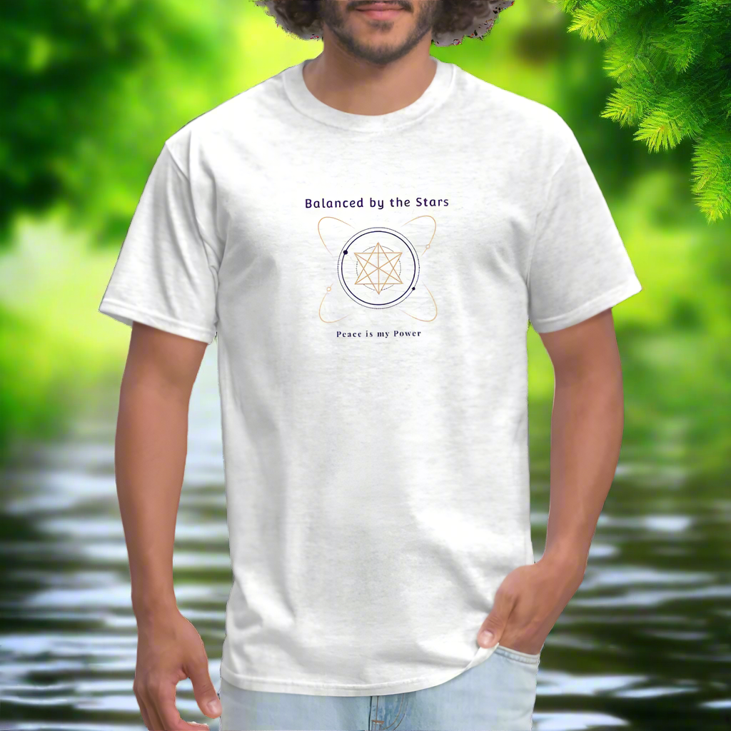 Balanced by the Stars – Peace Is My Power - light heather gray