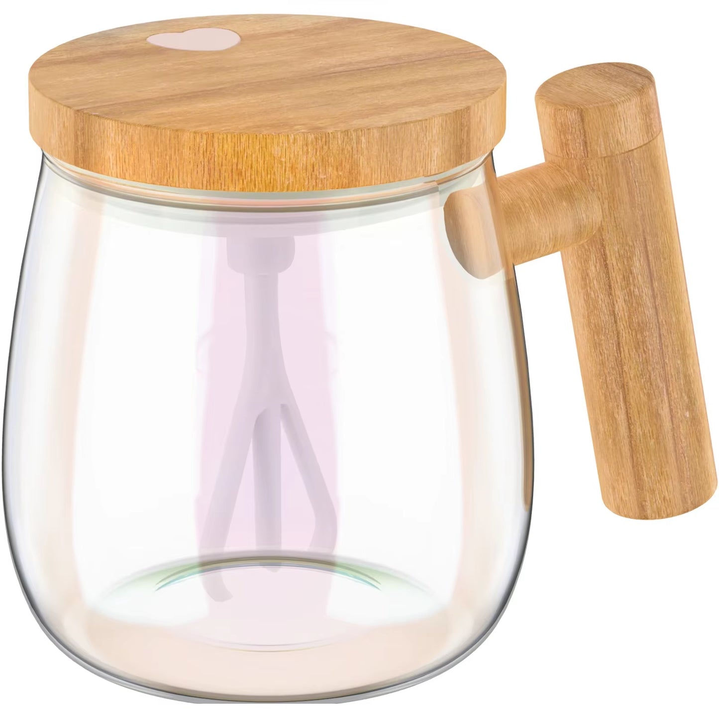 400ML Self-Stirring Mug – 7000RPM High-Speed Electric Mixing Cup | Waterproof Borosilicate Glass Auto Stir Mug for Coffee, Milk, Protein Shakes & More