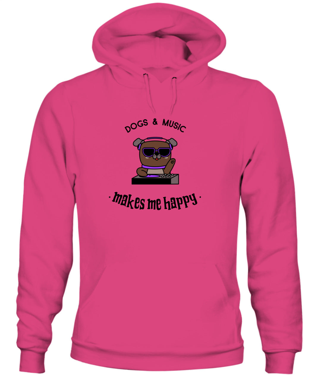 DJ Pug Life T Shirt – Spin It Like You Mean It - Unisex Hoodie
