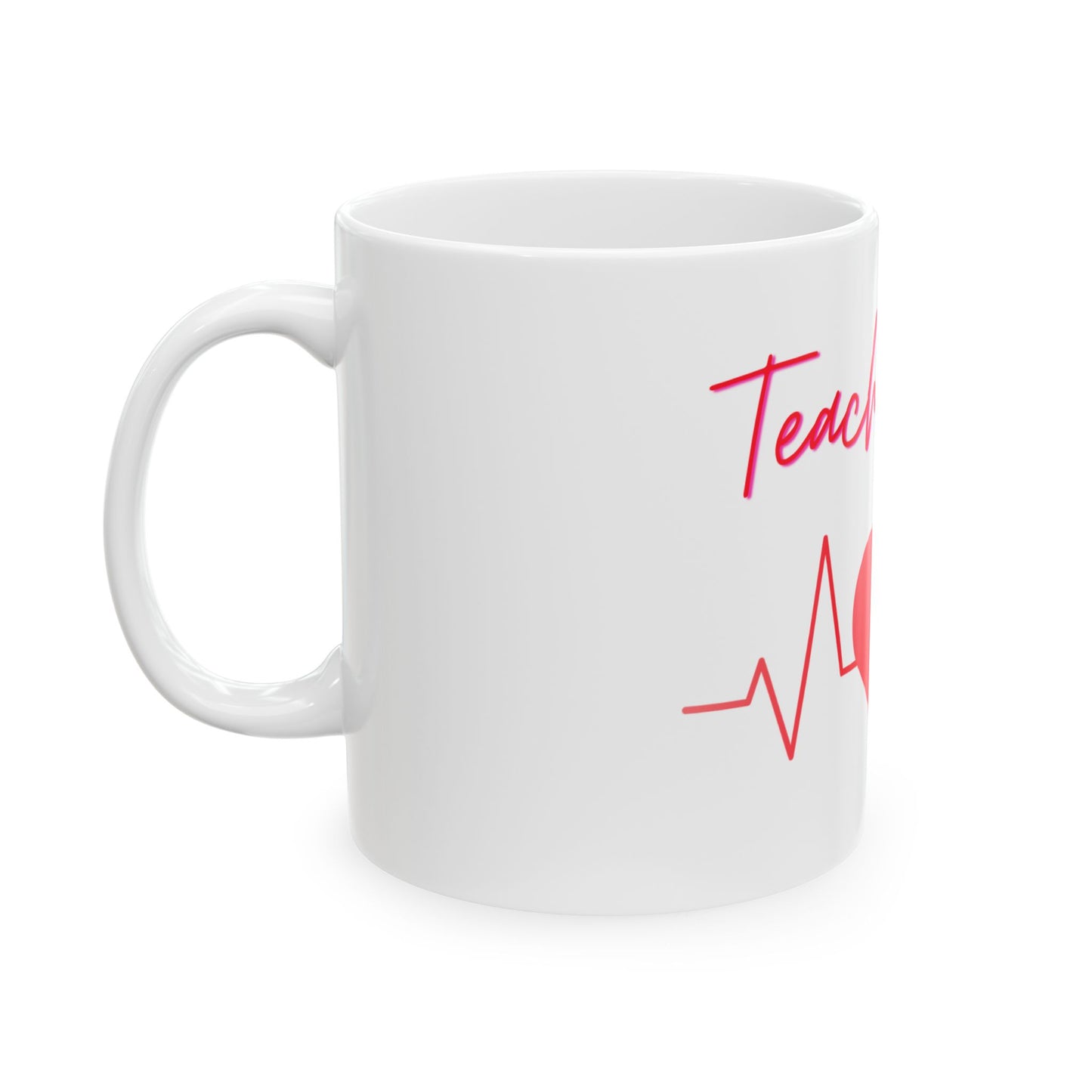 Teacher Life Ceramic Mug, Funny Teacher Gift, Coffee Cup for Educators, School Teacher Appreciation Gift, Teacher Quote Tea Cup, Teacher