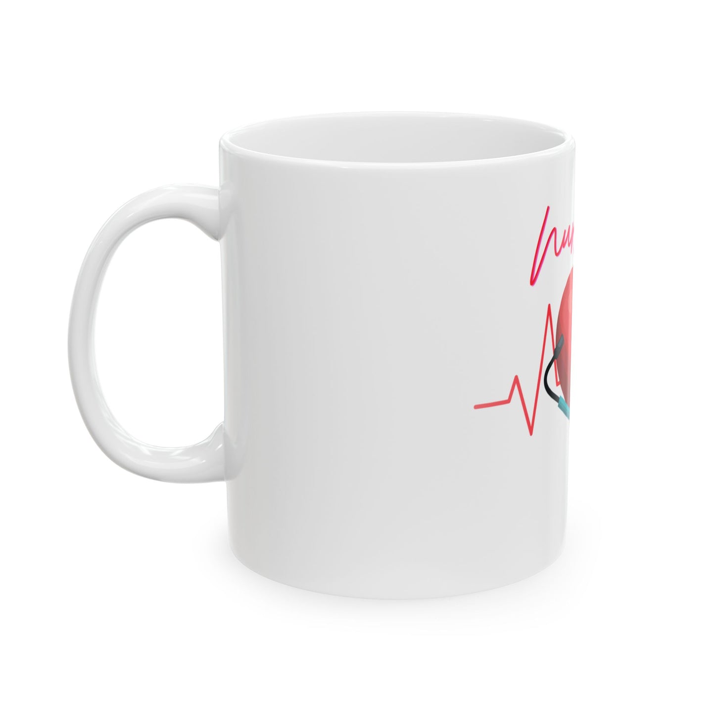 Nurse Life Ceramic Mug, Funny Coffee Cup.