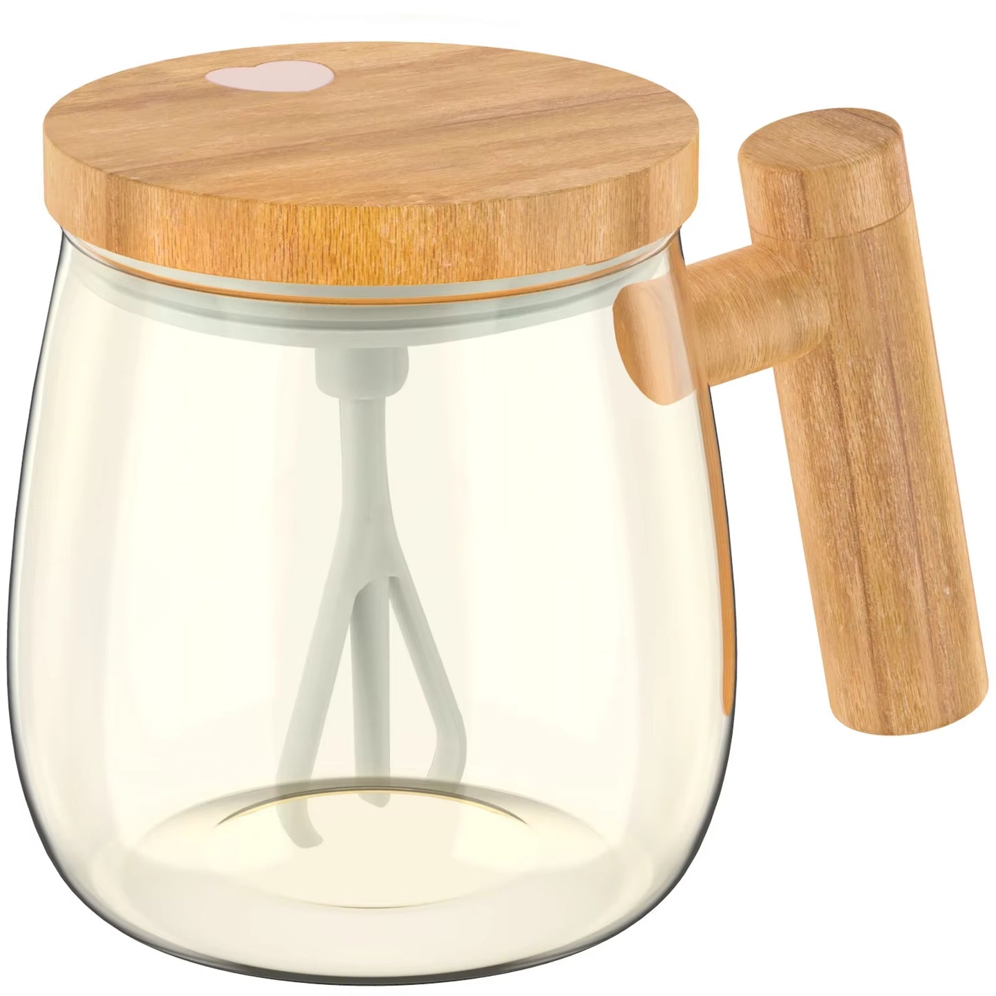 400ML Self-Stirring Mug – 7000RPM High-Speed Electric Mixing Cup | Waterproof Borosilicate Glass Auto Stir Mug for Coffee, Milk, Protein Shakes & More
