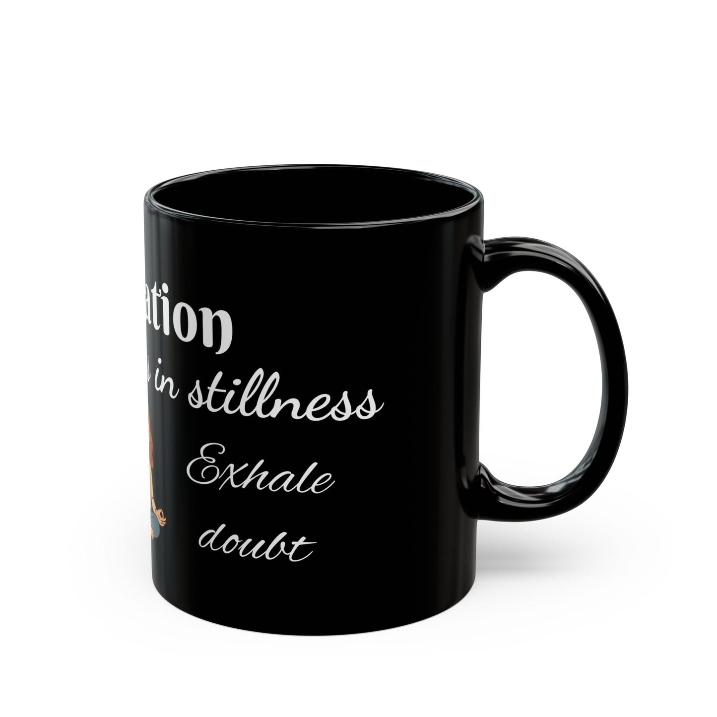 Meditation Mug – "The Divine Lives in Stillness" | 11 oz