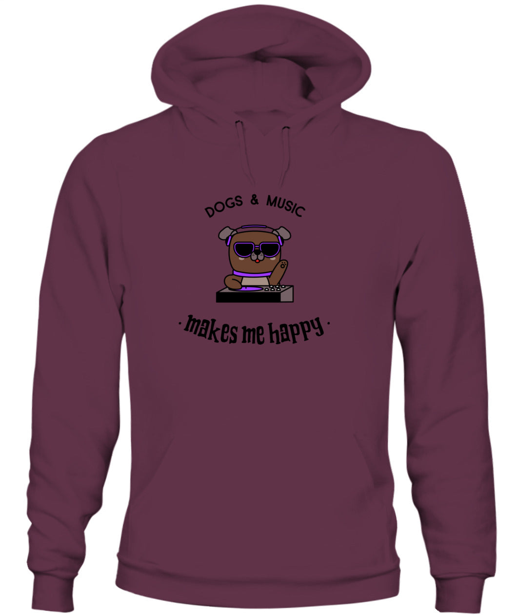DJ Pug Life T Shirt – Spin It Like You Mean It - Unisex Hoodie