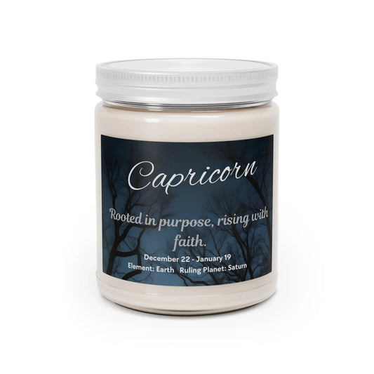 Capricorn Scented Candle, Earthy Aromatherapy, Zodiac Gift for Astrology Lovers, Home Decor, Birthday Present