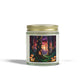 Scented Candles - Mystical Forest Coconut Apricot Wax (4oz, 9oz), Ethereal Mushrooms Design, Relaxing Candle, Home Decor, Aromatherapy