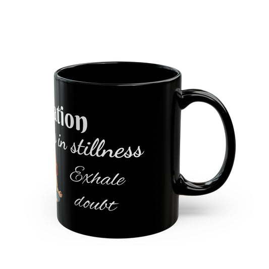 Meditation Mug – "The Divine Lives in Stillness" | 11 oz