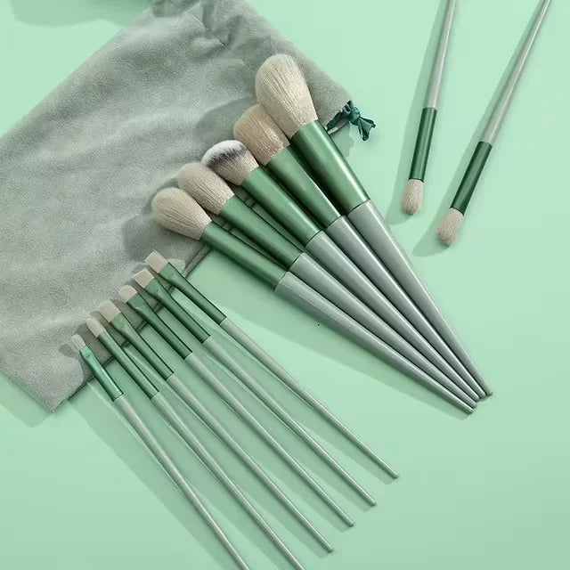13-Piece Makeup Brush Set | Soft Synthetic Brushes for Face & Eyes