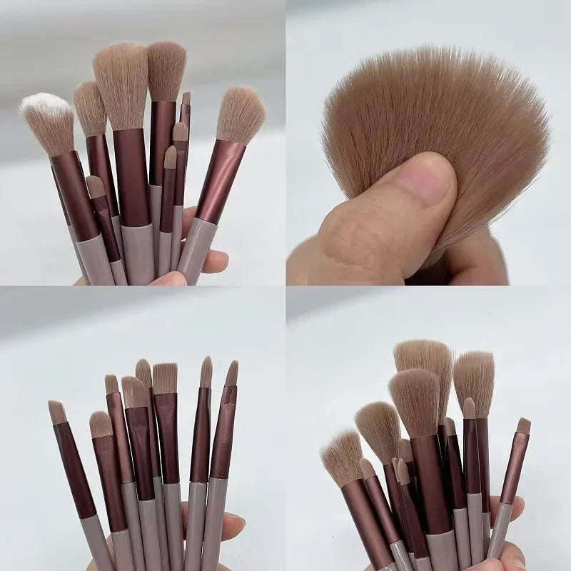 13-Piece Makeup Brush Set | Soft Synthetic Brushes for Face & Eyes