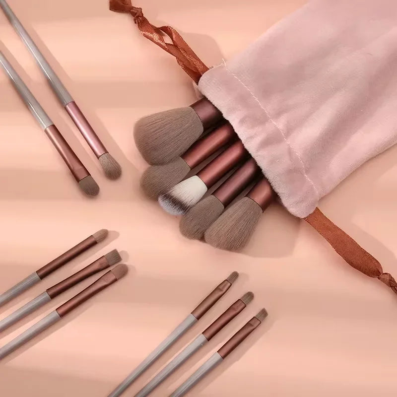 13-Piece Makeup Brush Set | Soft Synthetic Brushes for Face & Eyes