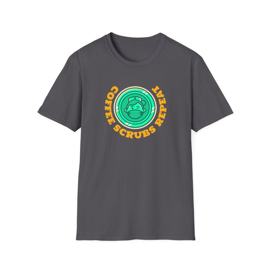Coffee Scrubs Repeat Unisex Soft Style T-Shirt